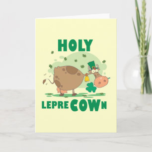 Tarjeta Camisetas y regalos de HOLY LepreCOW