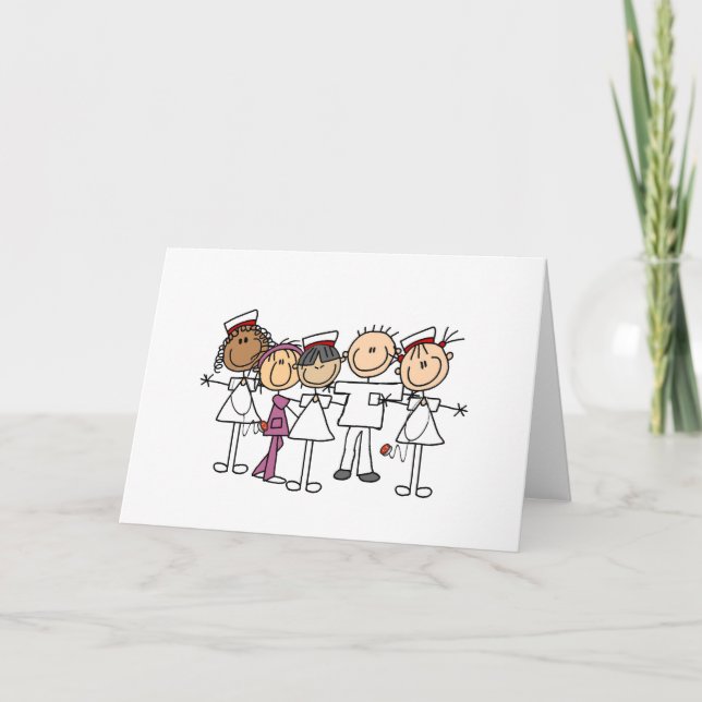 Tarjeta Camisetas y regalos de la semana de las enfermeras (Anverso)