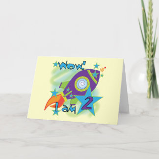 Tarjeta Camisetas y regalos de segundo cumpleaños de un co