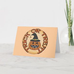 Tarjeta Camisetas y regalos de trucos o trucos