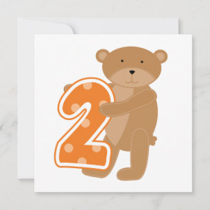 Tarjeta Camisetas y regalos del 2º cumpleaños de T