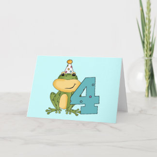 Tarjeta Camisetas y regalos del cumpleaños de la rana del