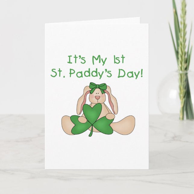 Tarjeta Camisetas y regalos del día de 1r St Patrick del (Anverso)