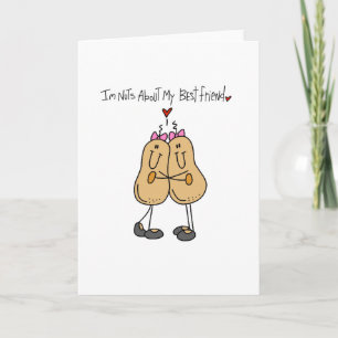 Tarjeta Camisetas y regalos Nuts About My Best Friend