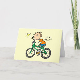 Tarjeta Camisetas y regalos para ciclistas masculinos