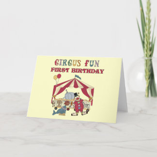 Tarjeta Camisetas y regalos para el primer cumpleaños del 