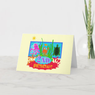 Tarjeta Camisetas y regalos submarinos de cumpleaños