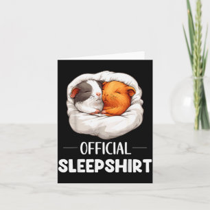 Tarjeta Camisón de dormir Guinea G Amantes de los animales
