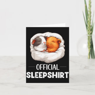 Tarjeta Camisón de dormir Guinea G Amantes de los animales