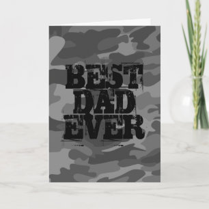 Tarjeta Camo audaz mejor papá