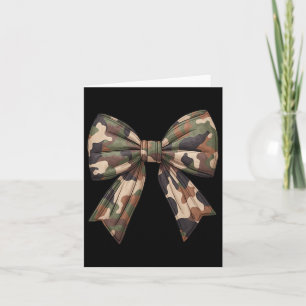 Tarjeta Camo Coquette Bow Chicas de caza de pato niñas Hu