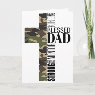 Tarjeta Camo Cross: La Fuerza de un Padre
