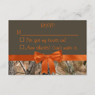 Tarjeta Camo RSVP