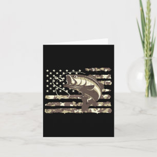 Tarjeta Camo Us Bandera De Fish Guay Pescadores Hombres Pa