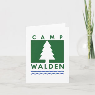 Tarjeta Camp Viaje de campamento de verano coincidente