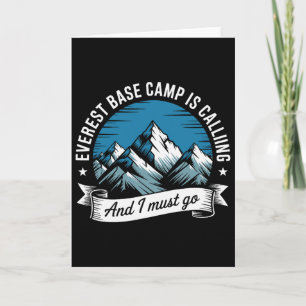 Tarjeta Campamento Byse del Everest, aventura en la montañ