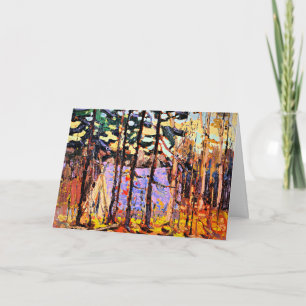 Tarjeta Campamento de artistas, lago Canoe