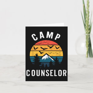 Tarjeta Campamento de camping de camping camping camping d
