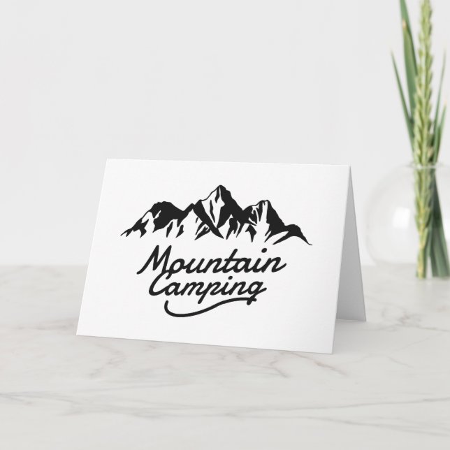 Tarjeta Campamento de montaña (Anverso)