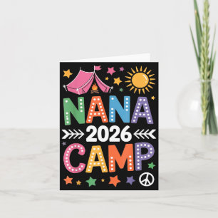 Tarjeta Campamento de Nana 2026 Vacaciones Familiares Equi