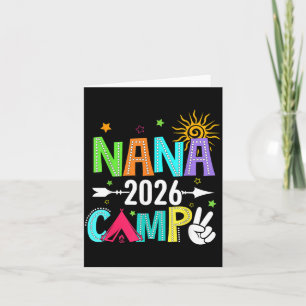 Tarjeta Campamento de Nana 2026 Vacaciones Familiares Vera