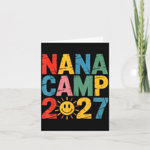 Tarjeta Campamento de Nana 2027 vacaciones familiares trip