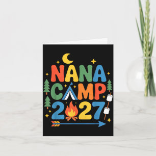 Tarjeta Campamento de Nana 2027 vacaciones familiares trip