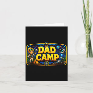 Tarjeta campamento de papá