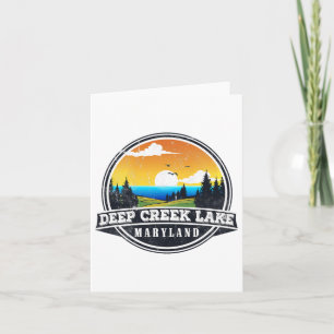 Tarjeta Campamento de pesca en barco - Lago Lakeview Creek