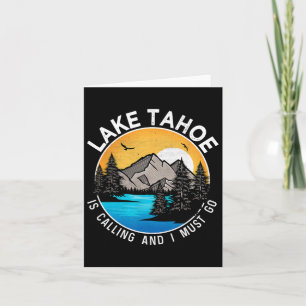 Tarjeta Campamento de pesca en barco - Lakeview Lake Tahoe