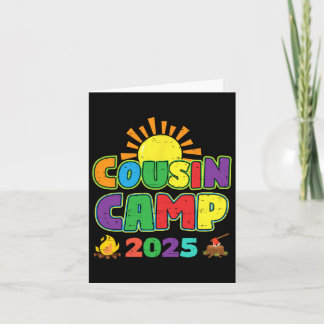 Tarjeta Campamento de Primos 2025 Camping de verano para f