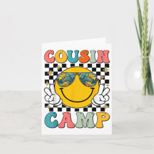 Tarjeta Campamento de Primos 2025 Camping de verano para f
