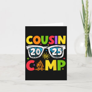 Tarjeta Campamento de Primos 2025 Camping de verano para v