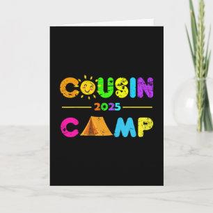 Tarjeta Campamento de primos 2025 Camping Vacaciones de ve