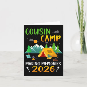 Tarjeta Campamento de primos 2026 Creando recuerdos Coloni