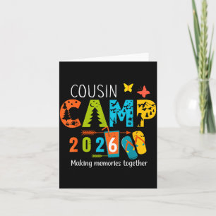 Tarjeta Campamento de Primos de Vacaciones de Verano 2026
