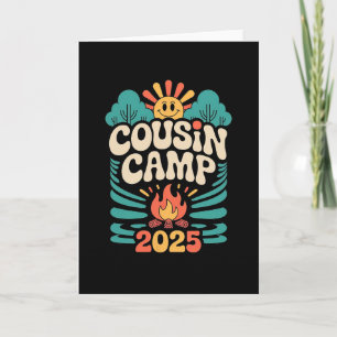 Tarjeta Campamento de primos Viaje de vacaciones de verano