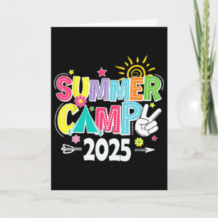 Tarjeta Campamento de Verano 2025 Vacaciones de Verano 202