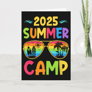 Tarjeta Campamento de Verano 2025 Vacaciones de Verano 202
