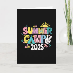 Tarjeta Campamento de Verano Divertido 2025 Vacaciones de 