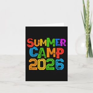 Tarjeta Campamento de verano para niños 2026 director de c