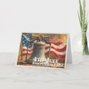 Tarjeta Campana de la Libertad Arte para la Celebración de