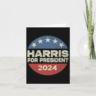 Tarjeta Campaña electoral de Harris 2024 para presidente 2