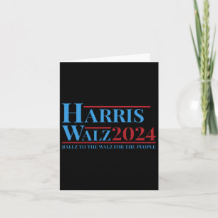 Tarjeta Campaña Walz 2024 Kamala Harris Tim Walz Funny Te