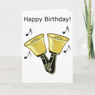 Tarjeta Campanas de mano - Feliz Cumpleaños