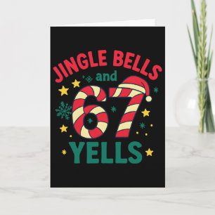 Tarjeta Campanas y 67 Gritos Divertido Navidad 6 7 Meme