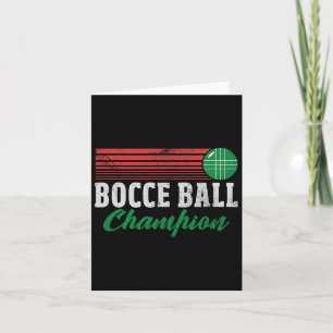Tarjeta Campeón Bocce Byll Italiano Bocci Jugador Champ Di