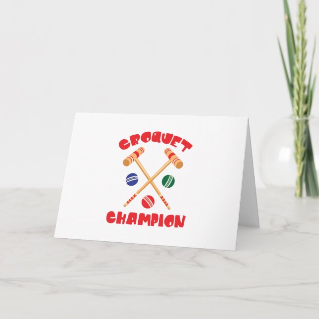 Tarjeta Campeón croquet (Anverso)