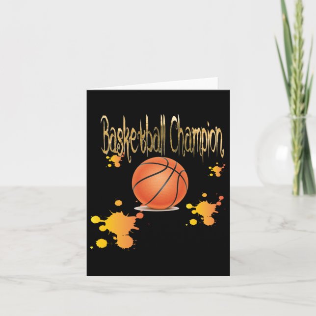 Tarjeta Campeón de Baloncesto  (Anverso)