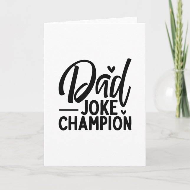 Tarjeta Campeón de Chiste de papá (Anverso)